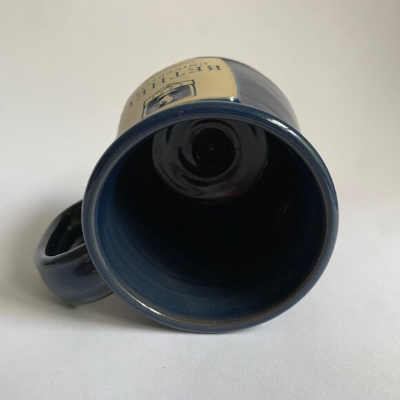 Deneen Pottery Bethel University Coffee Club Blue Ceramic Mug - Picture 7 of 8